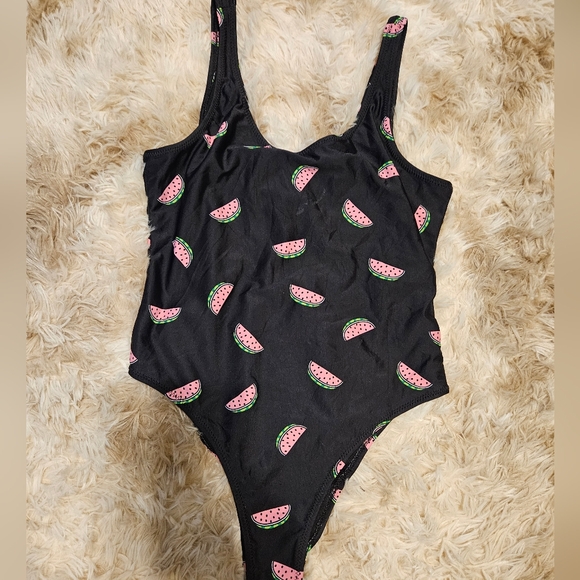 Watermelon Black Swimsuit - Picture 4 of 6